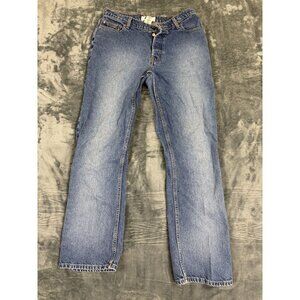 Arizona Womens Size 11 Buttonfly Jeans Blue Denim Cotton Casual